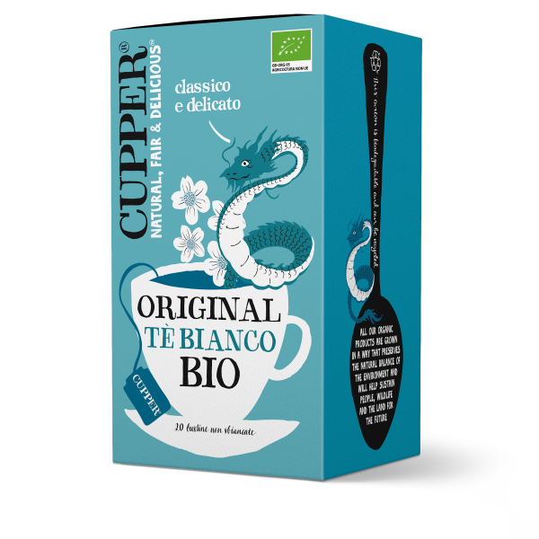 Tè bianco biologico, leggero e rinfrescante